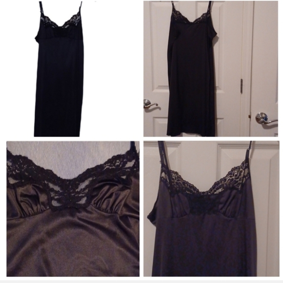 💙🏍Elegant Black Lace Trim Slip - Picture 1 of 9